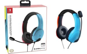 66913234 Lvl 40 Stereo Headset Blue/red (pdp) Para Nintendo Switch