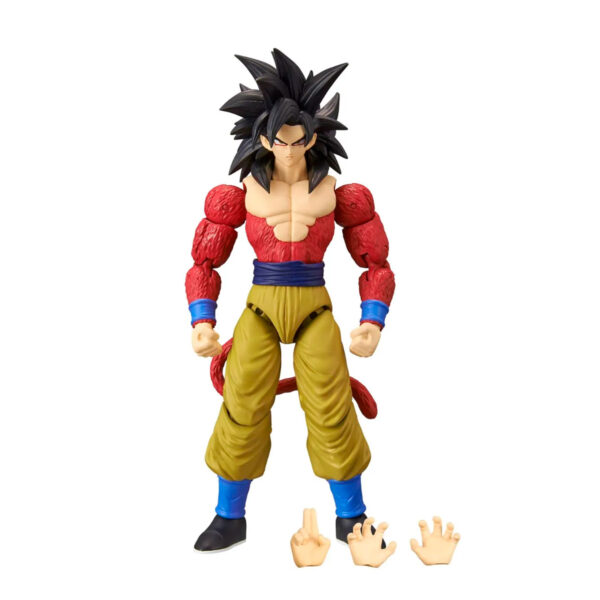 Figura-Goku-Super-Saiyan-4-Dragon-Stars---Bandai-03 Figura-Goku-Super-Saiyan-Dragon Ball GT - Vista Frente con Accesorios