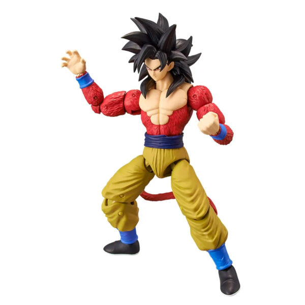 Figura-Goku-Super-Saiyan-4-Dragon-Ball-GT--Bandai Figura-Goku-Super-Saiyan-Dragon Ball GT - Vista lateral mostrando articulación