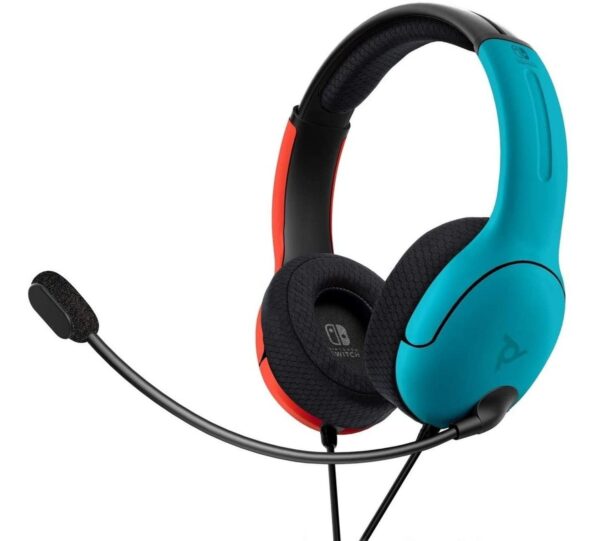 66913235 Lvl 40 Stereo Headset Blue/red (pdp) Para Nintendo Switch